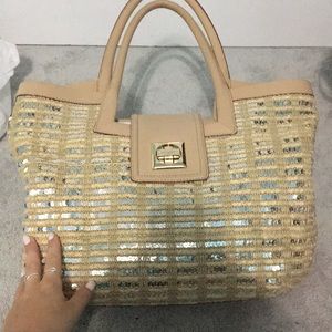 Kate Spade Tan Sequin Tote